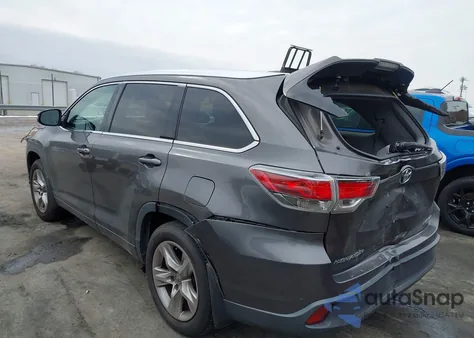 2014 Toyota Highlander Limited Platinum V6 from USA, damaged, VIN 5TDDKRFH4ES008409